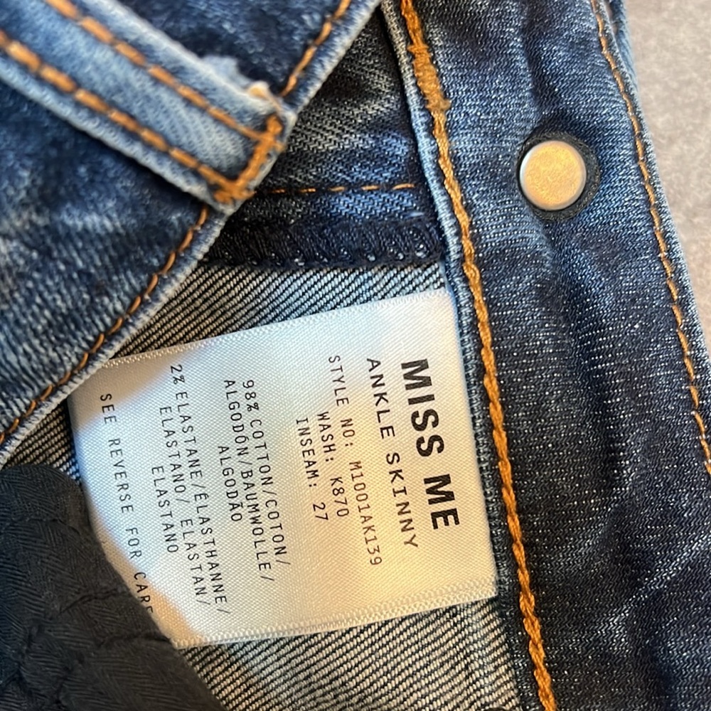 Miss Me Stepped Hem Ankle Skinny - Picture 4 of 10